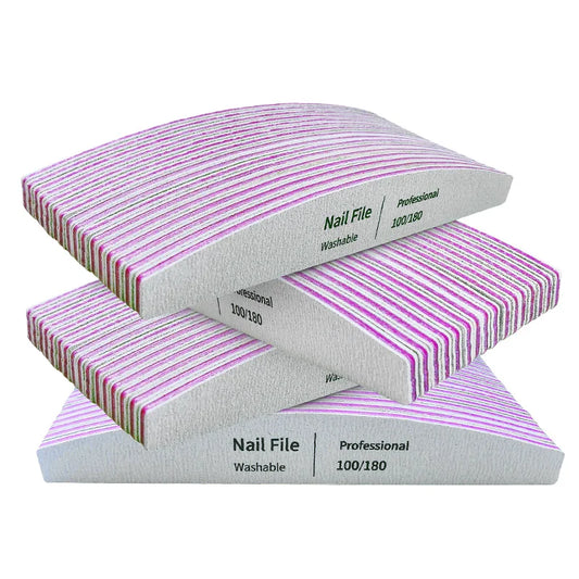 Professional Nail File Set Grit – Emery Boards for Manicure & Gel Polish