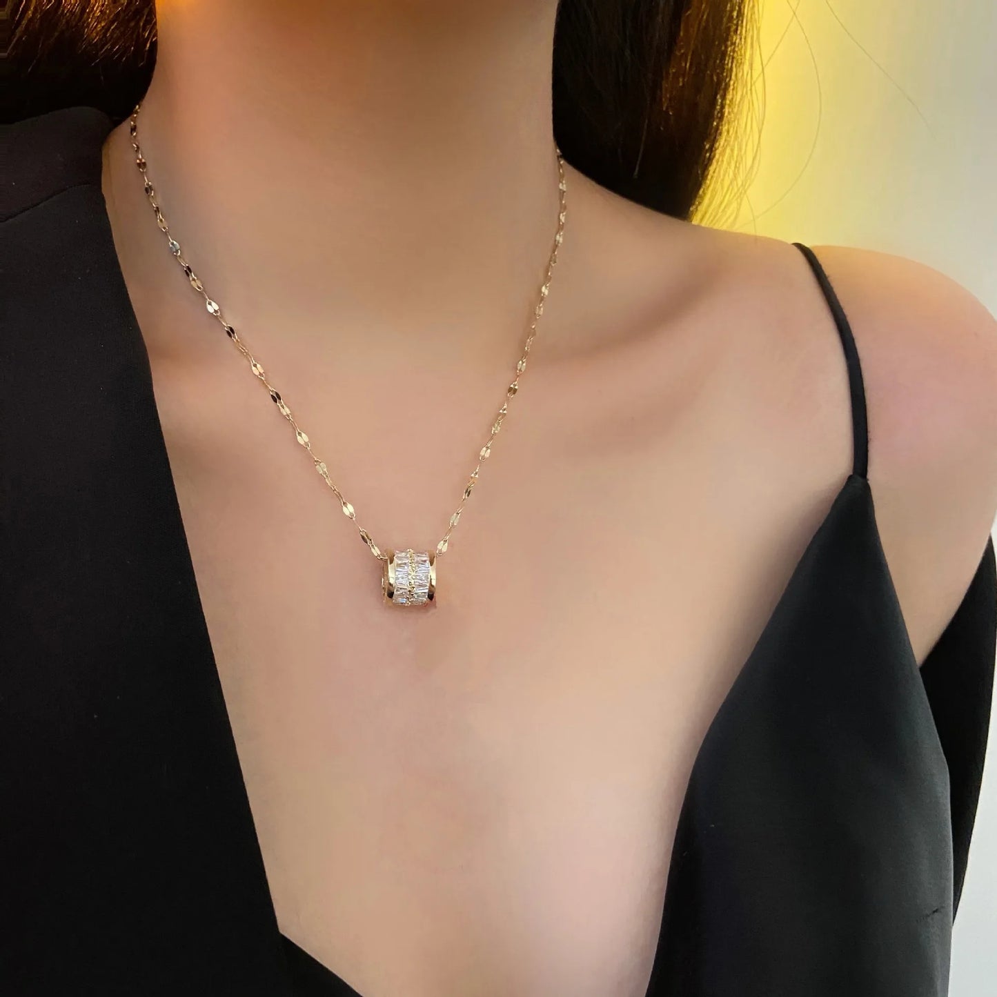 Luxury Zircon Pendant Clavicle Chain Necklace