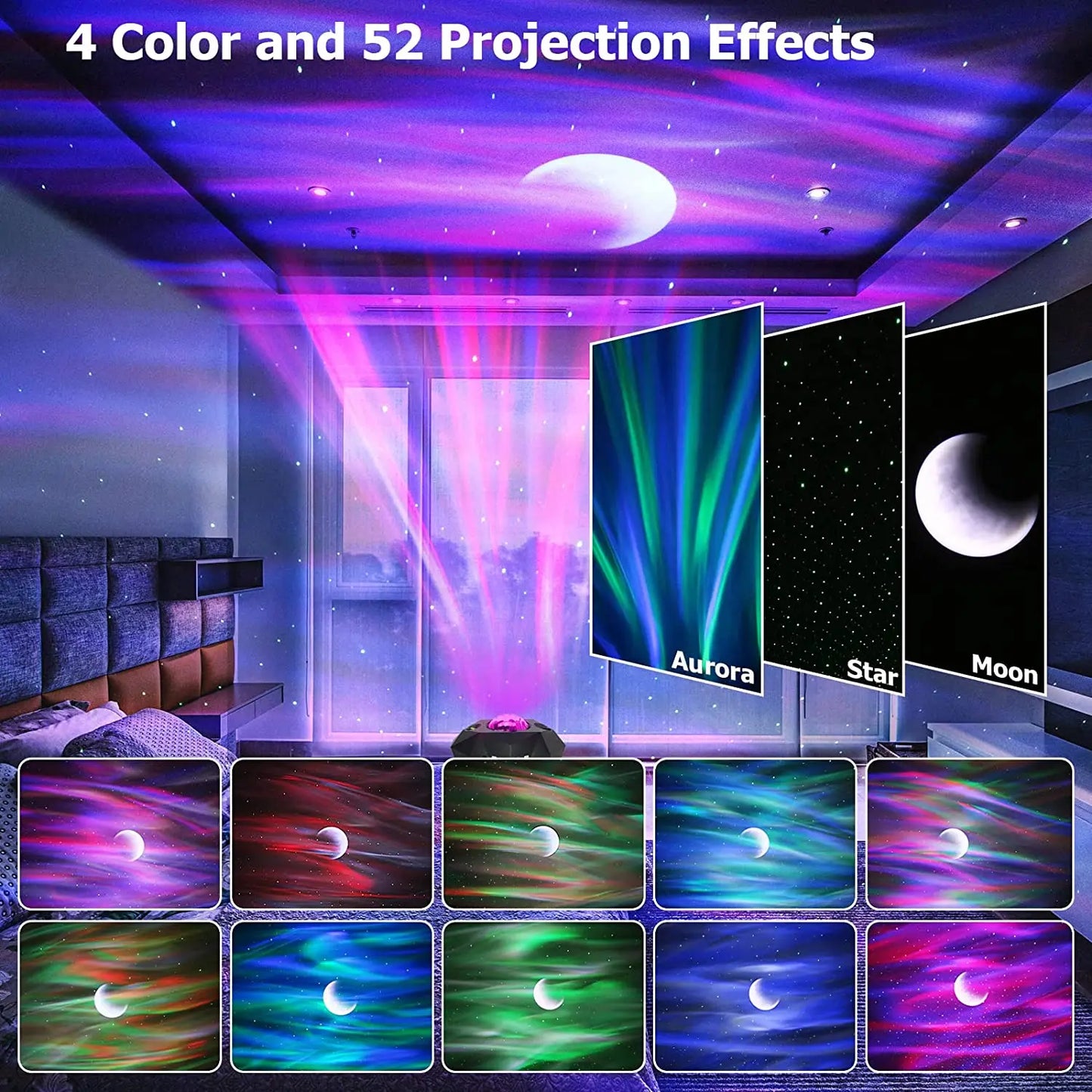 Led Dream Aurora Borealis Ocean Star Light Projector