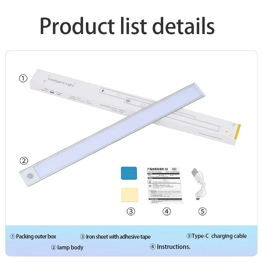 LED Night Light Motion Sensor Wireless USB