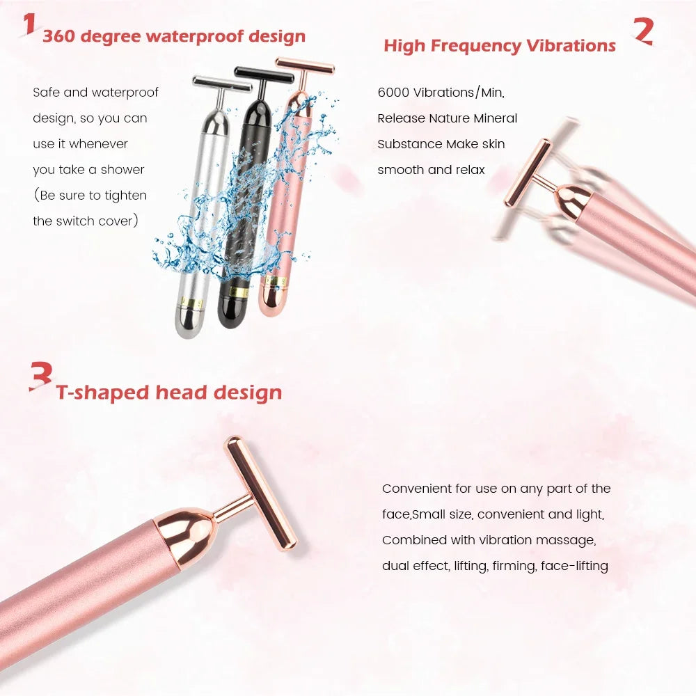 Energy Beauty Stick Vibrating Facial Roller Massager Face