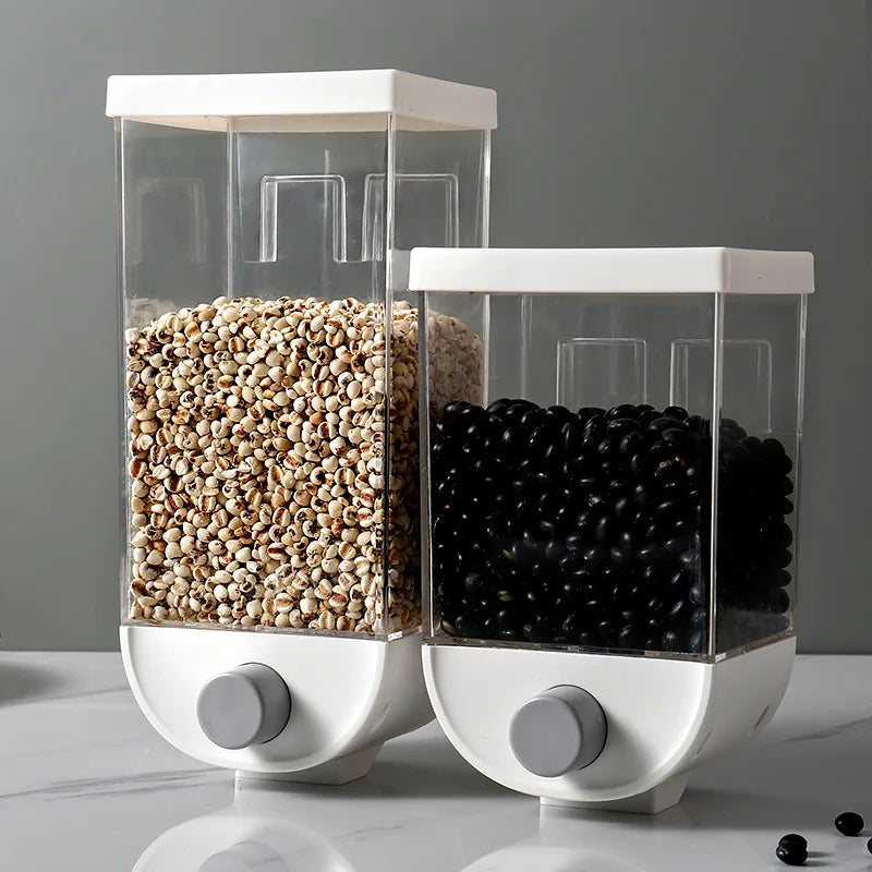 Wall Mounted Transparent Jar Food Storage Box Container