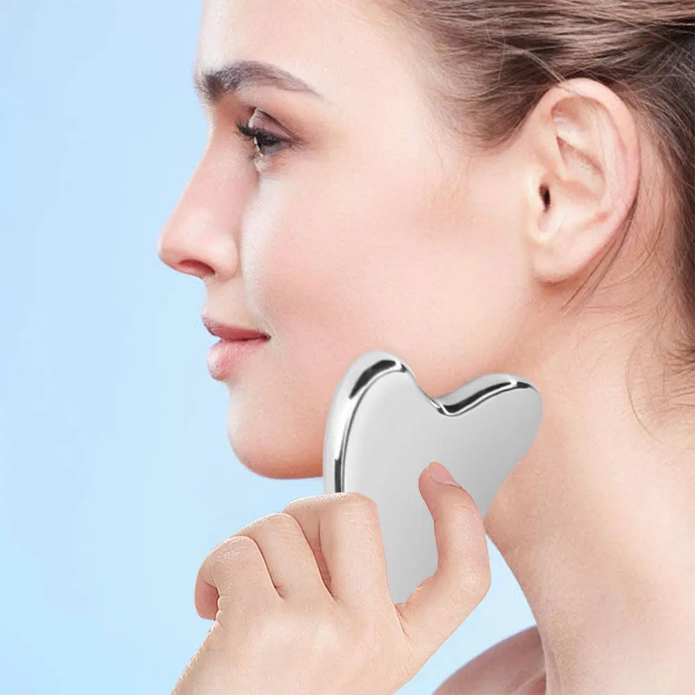 Stainless Steel Gua Sha Scraper Massager For Face