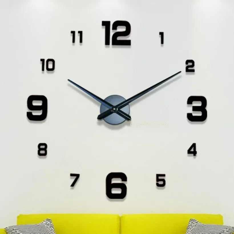 Wall Decor Quartz Watch Acrylic Mirror Stickers