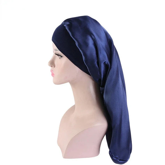 Long Satin Bonnet Sleep Cap Long Hair