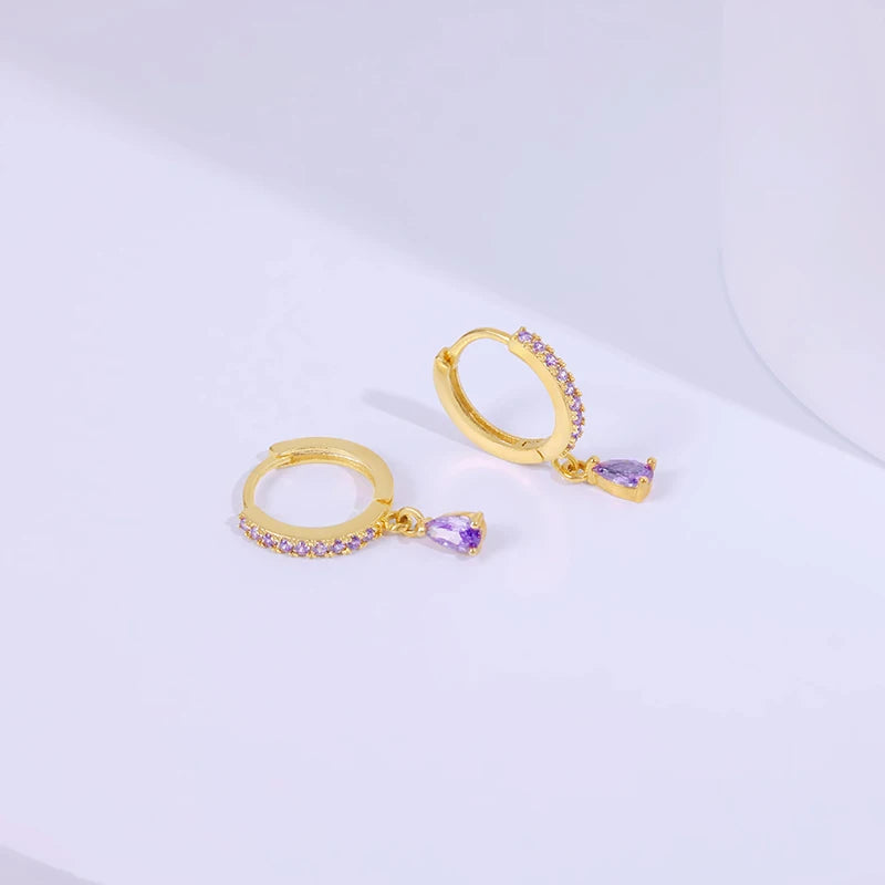 Luxury Vintage 18k Gold Plated Hoop Earrings