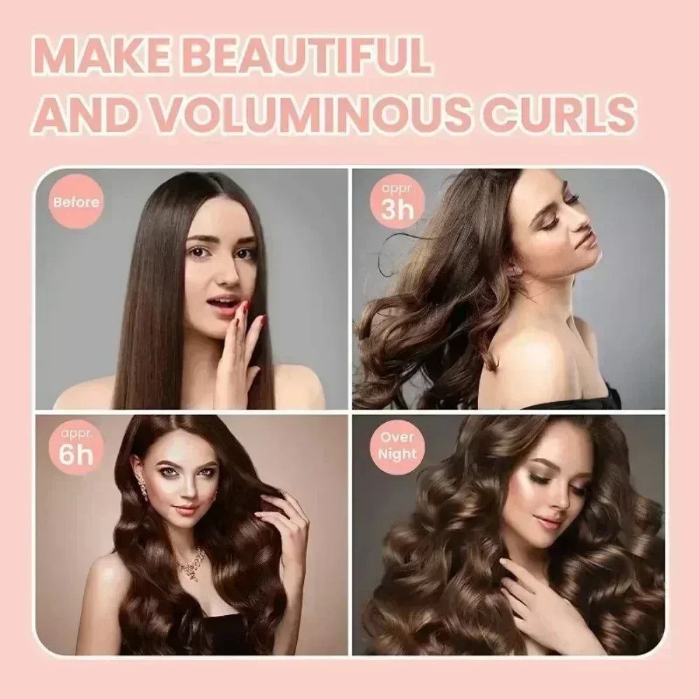 Heatless Hair Curler - Soft Curling Rod Headband & Flexi Rods for Effortless Styling