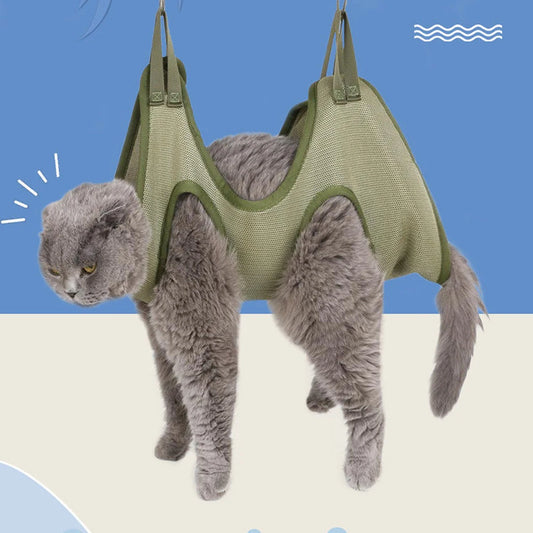 Pet Hammock Nail Clipping Grooming Hanging Cat