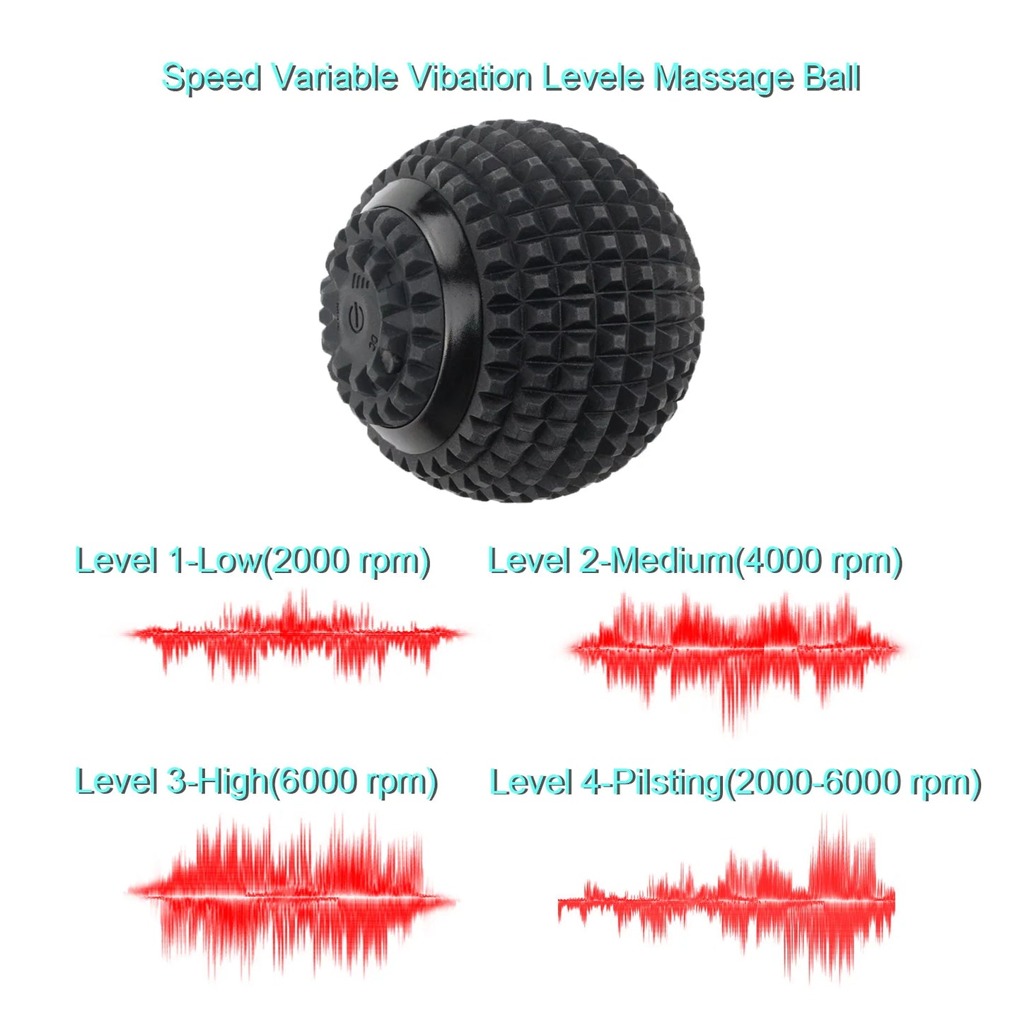 Electric Massage Ball Vibrating Sport Fitness Foot Pain Relief