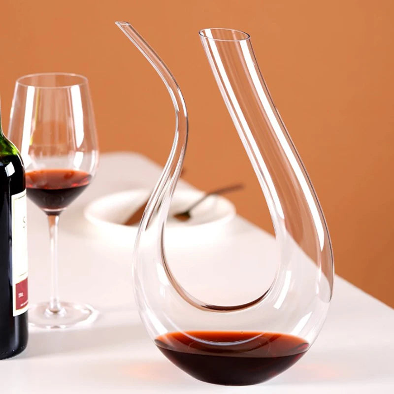 Crystal U-shaped Wine Decanter