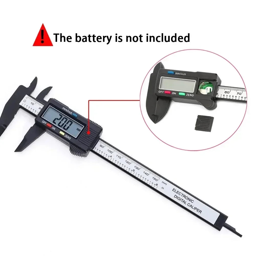 Electronic Digital Caliper Carpentry Tools Carbon Fiber