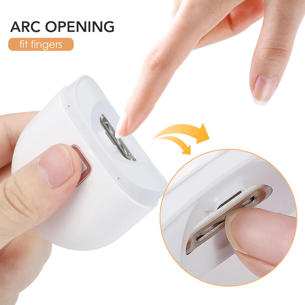 USB Electric Nail Clipper with LED Light