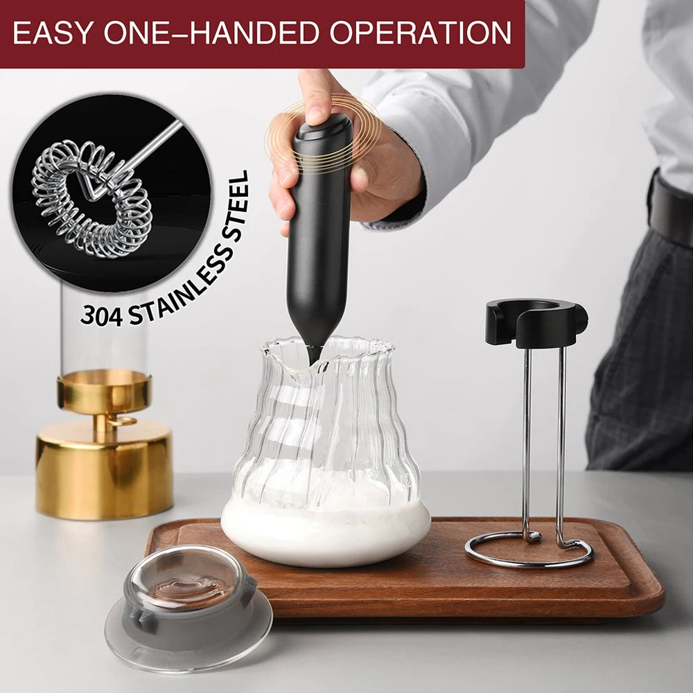 Wireless Electric Milk Frother & Whisk