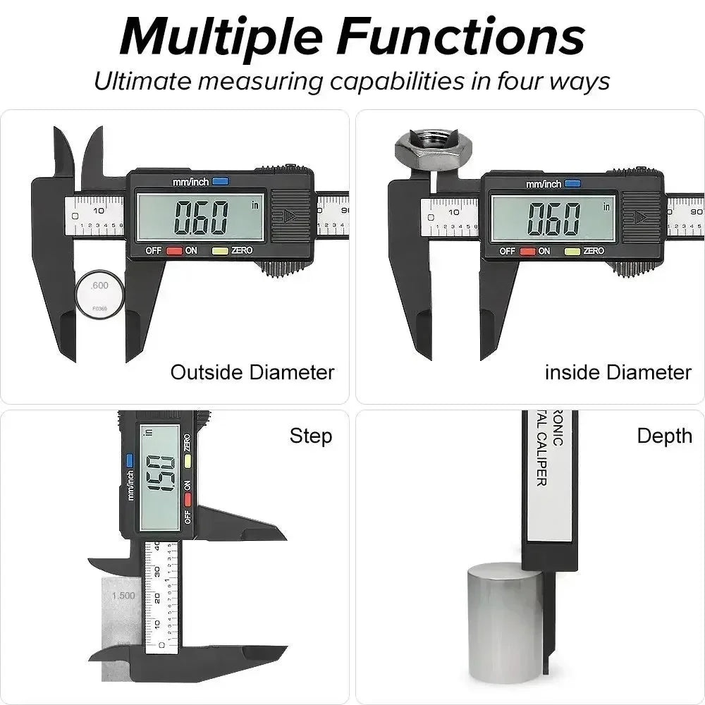 Electronic Digital Caliper Carpentry Tools Carbon Fiber