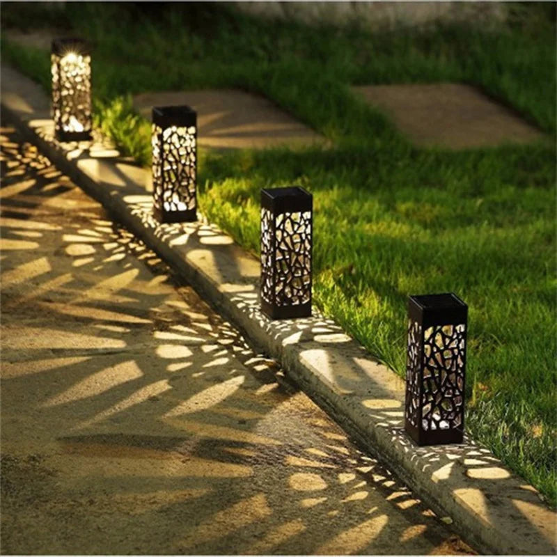 Solar Outdoor LED Lantern – Waterproof Garden Lighting