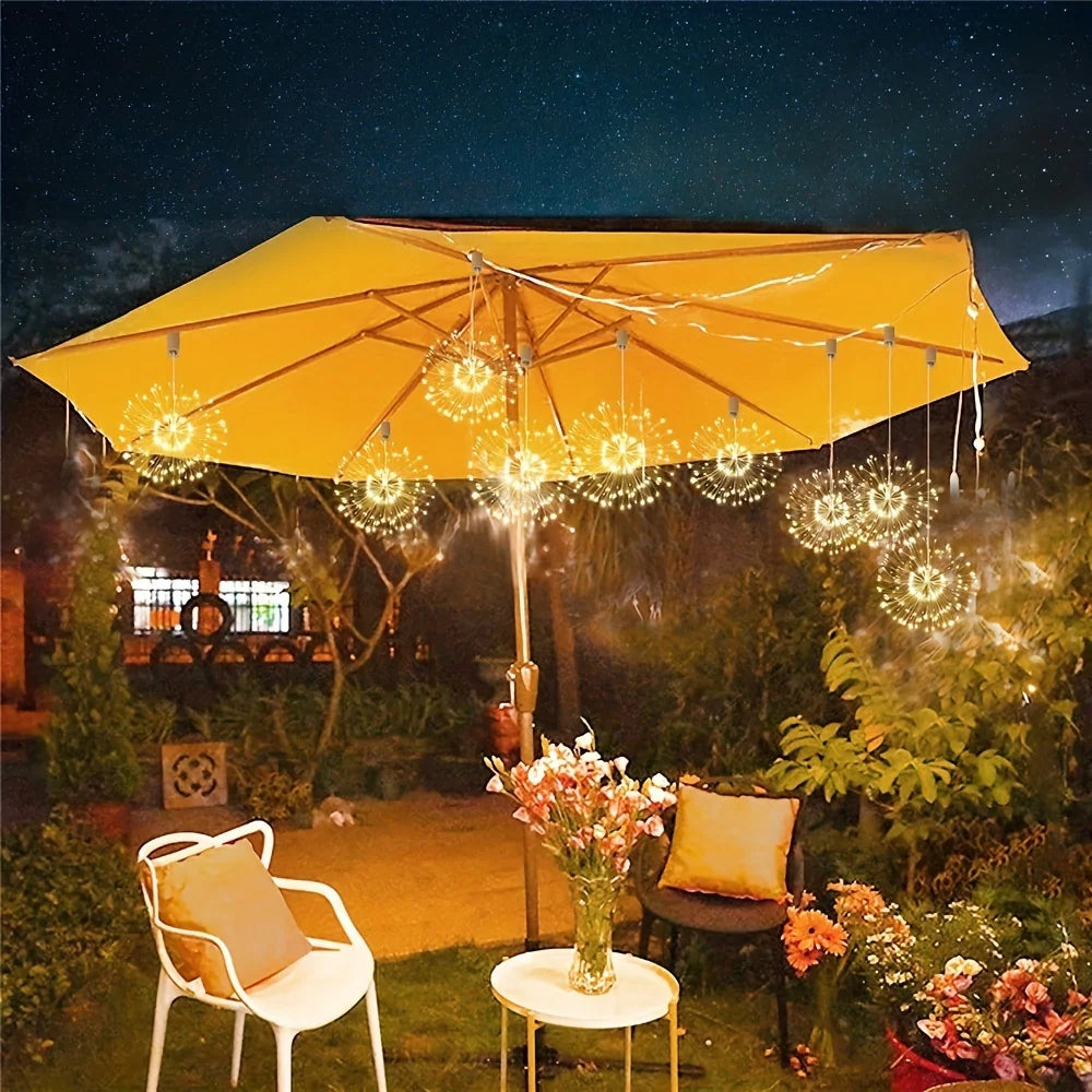 LED Solar Firework Light - Outdoor Waterproof