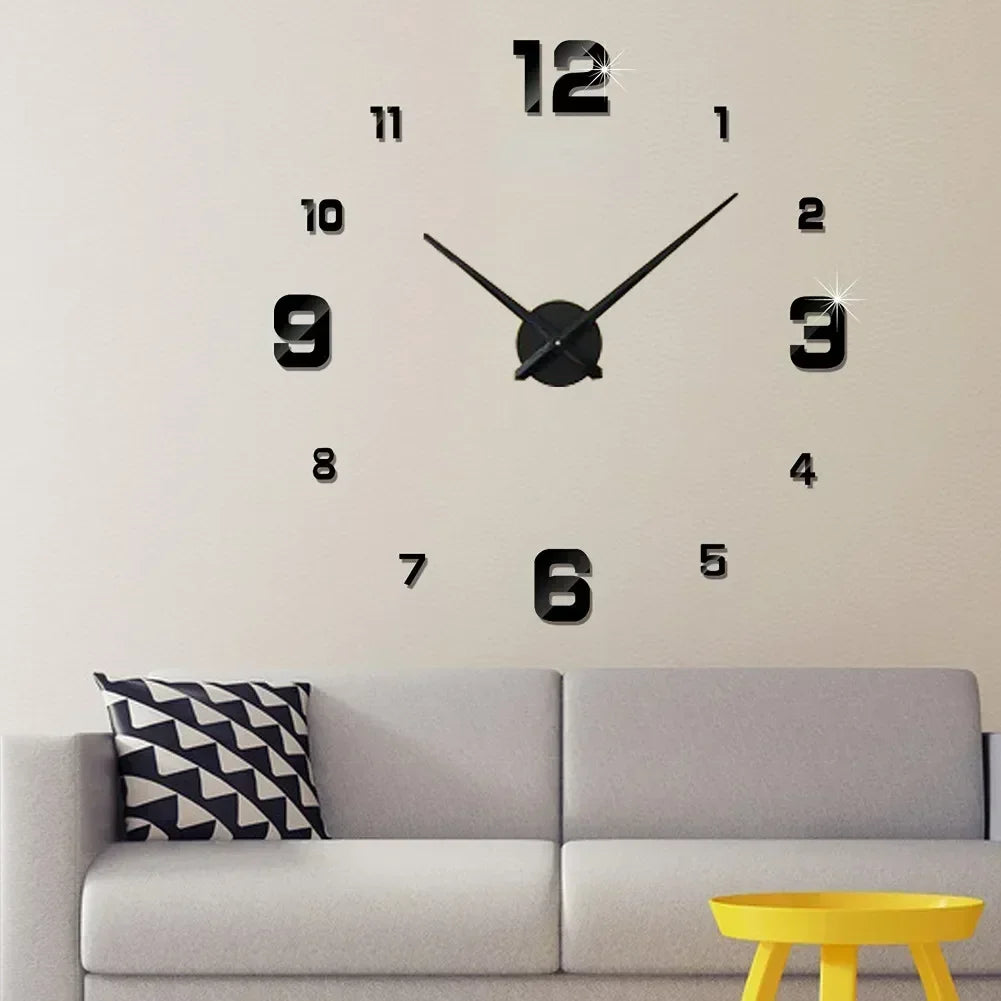 Wall Decor Quartz Watch Acrylic Mirror Stickers