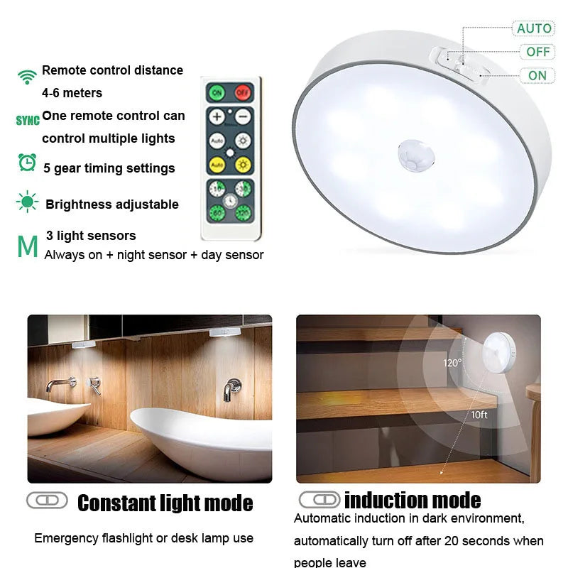 Night Lamp With Motion Sensor Rechargeable