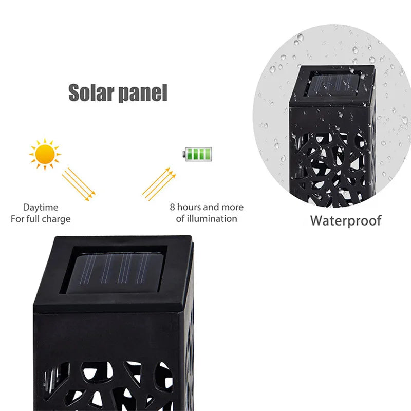 Solar Outdoor LED Lantern – Waterproof Garden Lighting