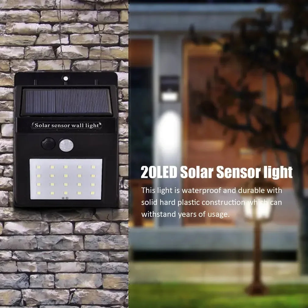 20/30 LED Solar Motion Sensor Light – Outdoor Waterproof