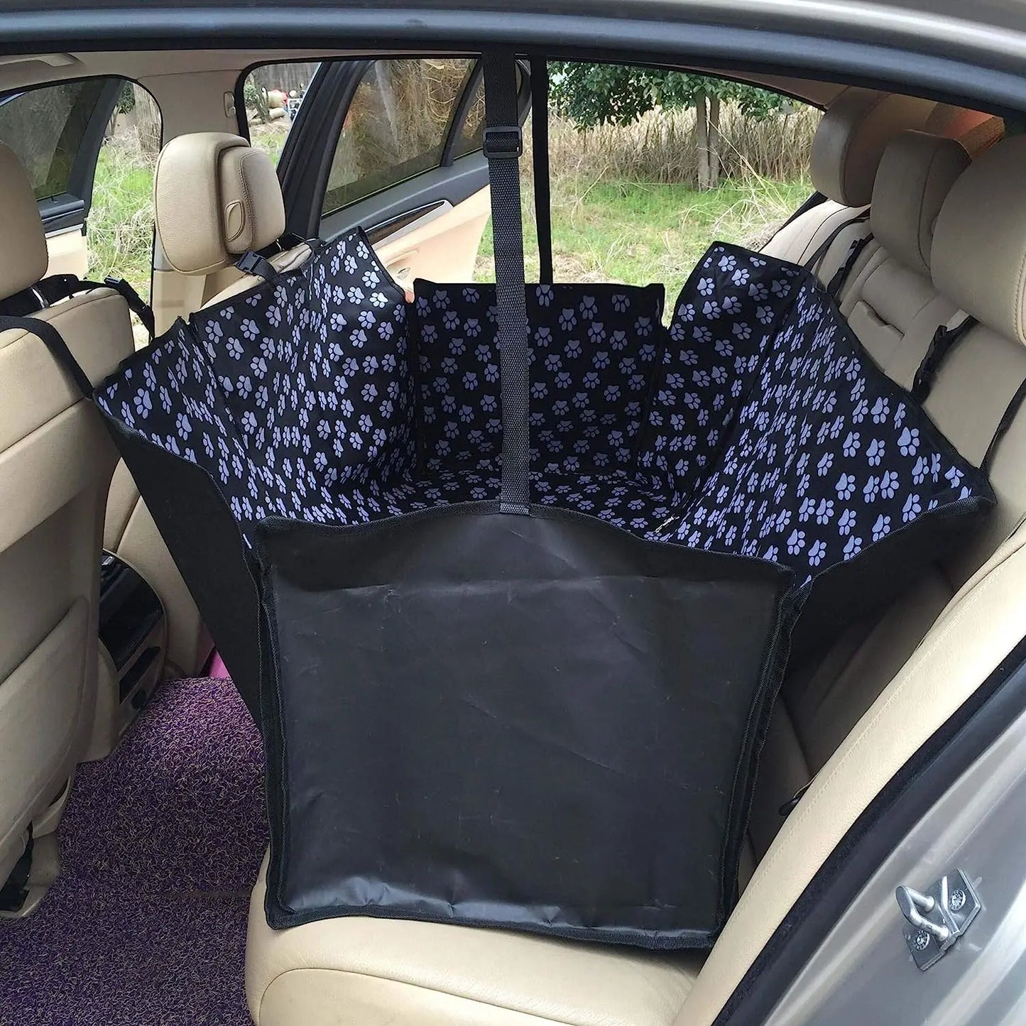 Waterproof Dog Car Seat Cover Protector Printed Pet Dog Scratchproof