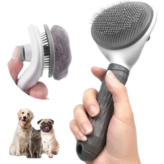 Pet Hair Remover Brush - Non-Slip Grooming Tool for Dogs & Cats