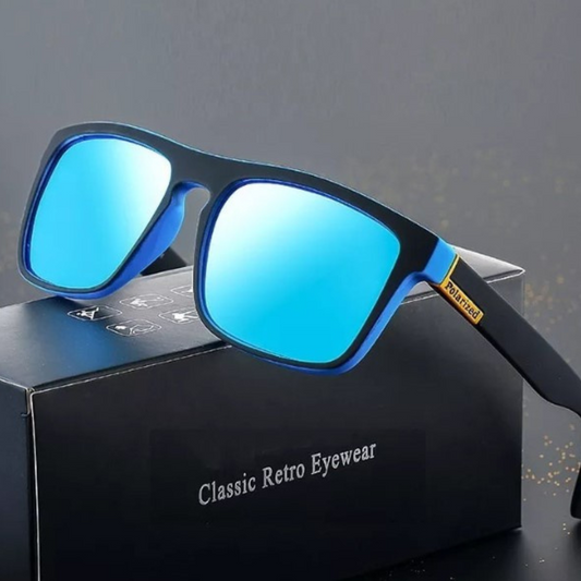 Luxury Square Vintage Polarized Sunglasses Unissex