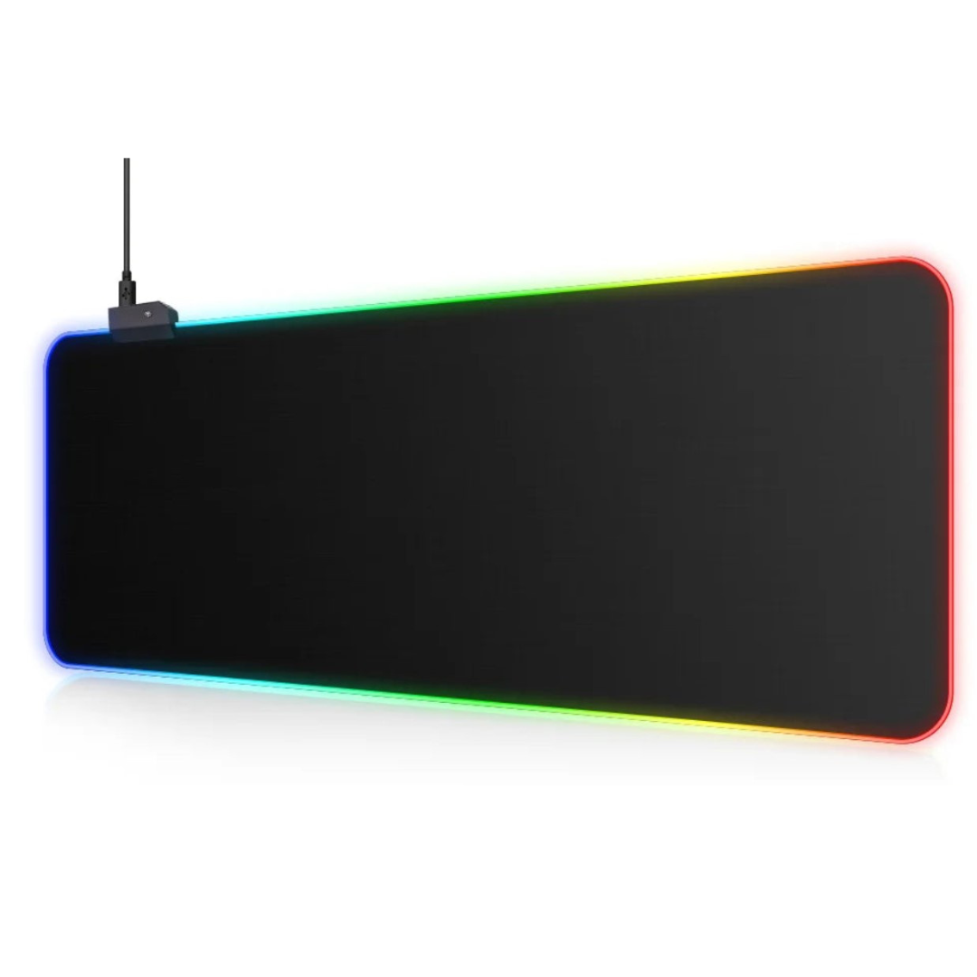 LED Light Mousepad RGB Keyboard Cover Desk-mat Colorful Surface