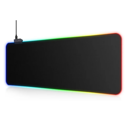 LED Light Mousepad RGB Keyboard Cover Desk-mat Colorful Surface