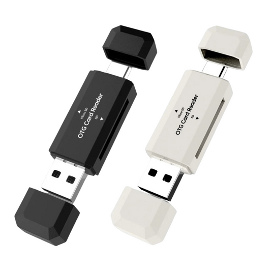 Type-C 2-in-1 SD/TF Card Reader - USB 2.0 High-Speed Adapter