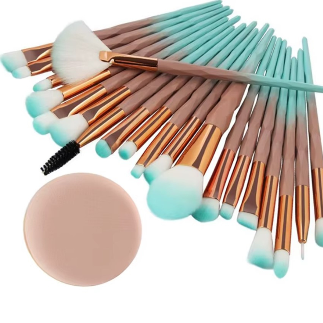 Diamond Transparent Makeup Brush Set 20Pcs